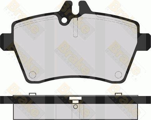 OEMparts A1694201320 - Тормозные колодки, дисковые, комплект autospares.lv