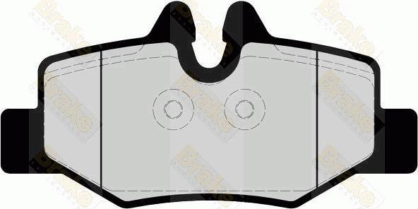 Brake Engineering PA1677 - Тормозные колодки, дисковые, комплект autospares.lv