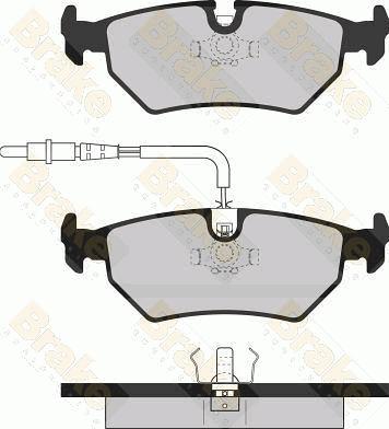 Brake Engineering PA1064 - Тормозные колодки, дисковые, комплект autospares.lv