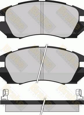 Brake Engineering PA1011 - Тормозные колодки, дисковые, комплект autospares.lv