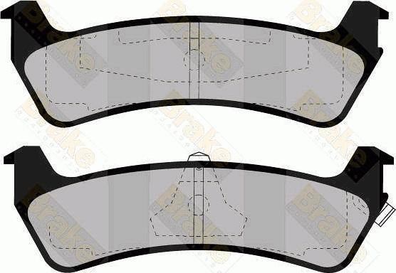 Brake Engineering PA1151 - Тормозные колодки, дисковые, комплект autospares.lv