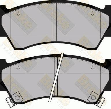 Brake Engineering PA1130 - Тормозные колодки, дисковые, комплект autospares.lv