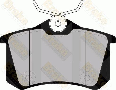 Brake Engineering PA1856 - Тормозные колодки, дисковые, комплект autospares.lv