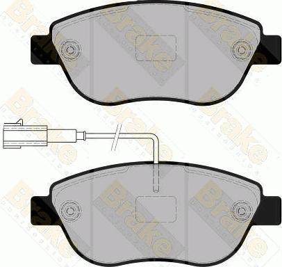 Brake Engineering PA1860 - Тормозные колодки, дисковые, комплект autospares.lv