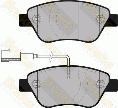 Brake Engineering PA1861 - Тормозные колодки, дисковые, комплект autospares.lv