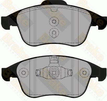 Brake Engineering PA1811 - Тормозные колодки, дисковые, комплект autospares.lv