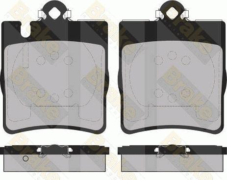 Brake Engineering PA1368 - Тормозные колодки, дисковые, комплект autospares.lv