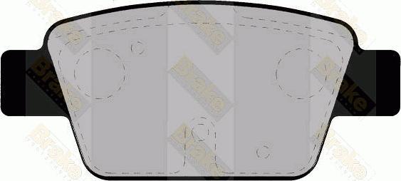 Brake Engineering PA1309 - Тормозные колодки, дисковые, комплект autospares.lv