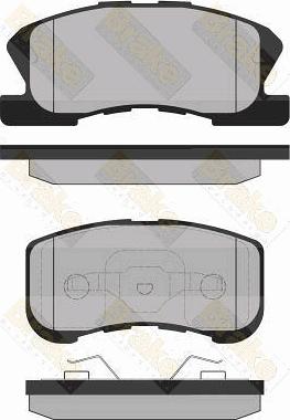 Brake Engineering PA1337 - Тормозные колодки, дисковые, комплект autospares.lv