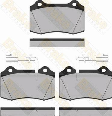 Brake Engineering PA1328 - Тормозные колодки, дисковые, комплект autospares.lv