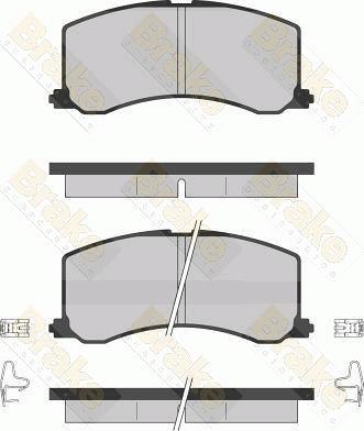 Brake Engineering PA1256 - Тормозные колодки, дисковые, комплект autospares.lv