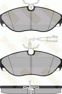 Brake Engineering PA1287 - Тормозные колодки, дисковые, комплект autospares.lv