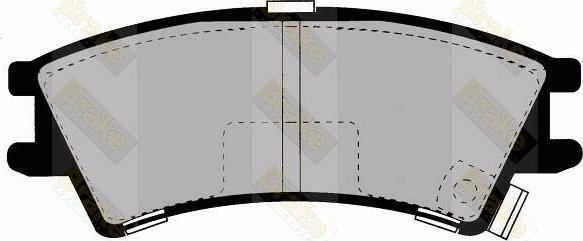 Brake Engineering PA1239 - Тормозные колодки, дисковые, комплект autospares.lv