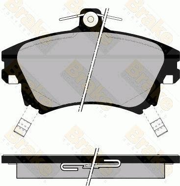 VEMA K405500 - Тормозные колодки, дисковые, комплект autospares.lv