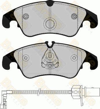 Brake Engineering PA1794 - Тормозные колодки, дисковые, комплект autospares.lv