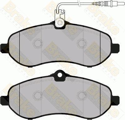 Brake Engineering PA1762 - Тормозные колодки, дисковые, комплект autospares.lv