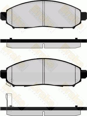 DON DOND1094 - Тормозные колодки, дисковые, комплект autospares.lv