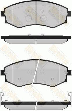 Brake Engineering PA1726 - Тормозные колодки, дисковые, комплект autospares.lv