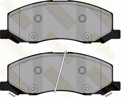 Brake Engineering PA1779 - Тормозные колодки, дисковые, комплект autospares.lv