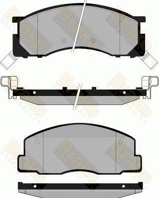 Brake Engineering PA846 - Тормозные колодки, дисковые, комплект autospares.lv