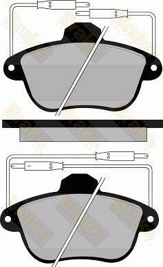 Brake Engineering PA807 - Тормозные колодки, дисковые, комплект autospares.lv