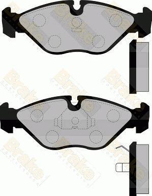 Brake Engineering PA818 - Тормозные колодки, дисковые, комплект autospares.lv