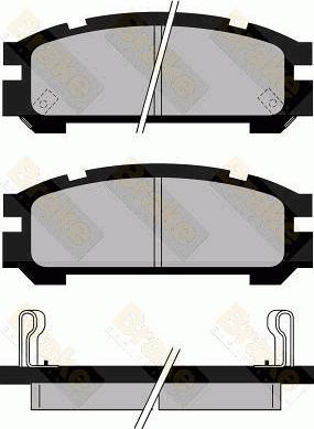 Brake Engineering PA823 - Тормозные колодки, дисковые, комплект autospares.lv