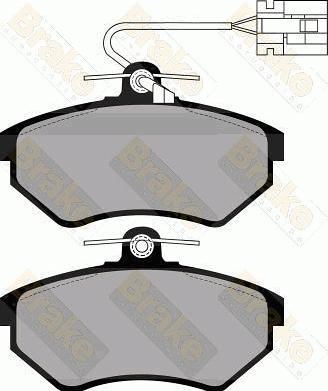 Brake Engineering PA872 - Тормозные колодки, дисковые, комплект autospares.lv