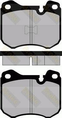 Brake Engineering PA397 - Тормозные колодки, дисковые, комплект autospares.lv