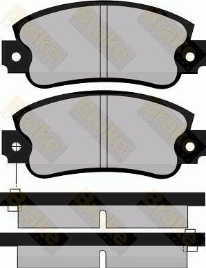 Lucas Electrical GDB297 - Тормозные колодки, дисковые, комплект autospares.lv