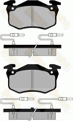 Brake Engineering PA352 - Тормозные колодки, дисковые, комплект autospares.lv