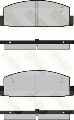 Lemförder 26444 - Тормозные колодки, дисковые, комплект autospares.lv