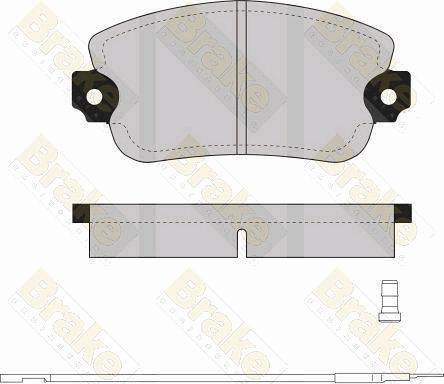 Brake Engineering PA256 - Тормозные колодки, дисковые, комплект autospares.lv