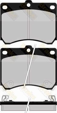 Brake Engineering PA765 - Тормозные колодки, дисковые, комплект autospares.lv