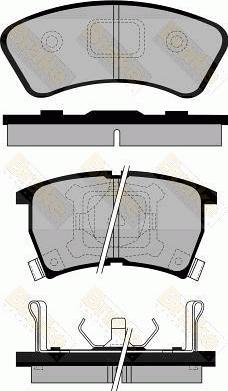 Brake Engineering PA761 - Тормозные колодки, дисковые, комплект autospares.lv