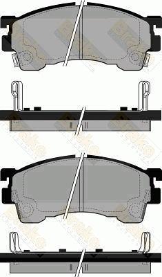 Brake Engineering PA768 - Тормозные колодки, дисковые, комплект autospares.lv