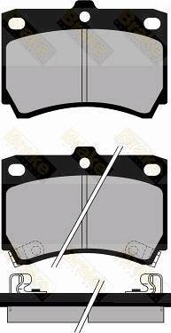 Brake Engineering PA767 - Тормозные колодки, дисковые, комплект autospares.lv