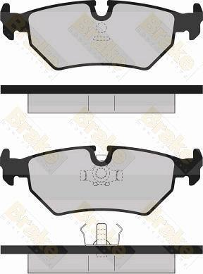 Brake Engineering PA707 - Тормозные колодки, дисковые, комплект autospares.lv