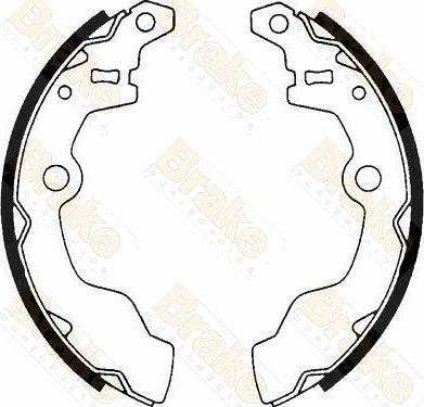 Brake Engineering SH1605 - Комплект тормозных колодок, барабанные autospares.lv