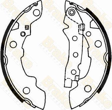 Brake Engineering SH1162 - Комплект тормозных колодок, барабанные autospares.lv