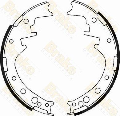 Brake Engineering SH1171 - Комплект тормозных колодок, барабанные autospares.lv