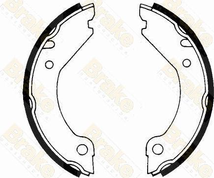 Brake Engineering SH1204 - Комплект тормозов, ручник, парковка autospares.lv