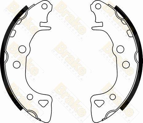 Brake Engineering SH1271 - Комплект тормозных колодок, барабанные autospares.lv