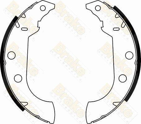 Brake Engineering SH1272 - Комплект тормозных колодок, барабанные autospares.lv