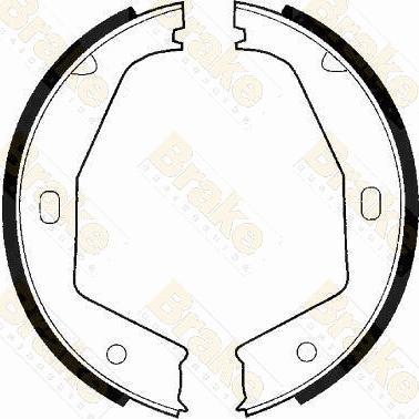 Brake Engineering SH2413 - Комплект тормозов, ручник, парковка autospares.lv