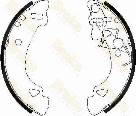 Brake Engineering SH2482 - Комплект тормозных колодок, барабанные autospares.lv