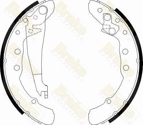 Brake Engineering SH2426 - Комплект тормозных колодок, барабанные autospares.lv