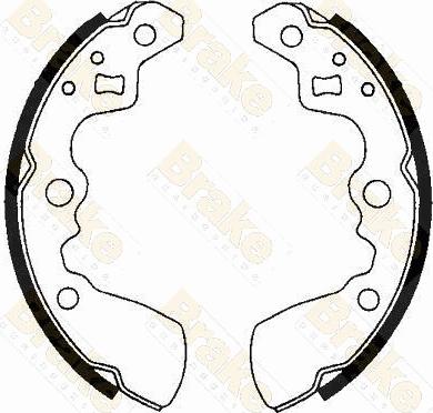 Brake Engineering SH2428 - Комплект тормозных колодок, барабанные autospares.lv