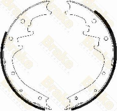 Brake Engineering SH2479 - Комплект тормозных колодок, барабанные autospares.lv