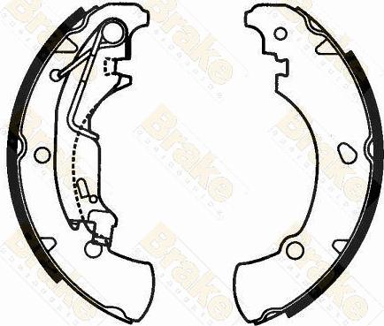 Brake Engineering SH2597 - Комплект тормозных колодок, барабанные autospares.lv